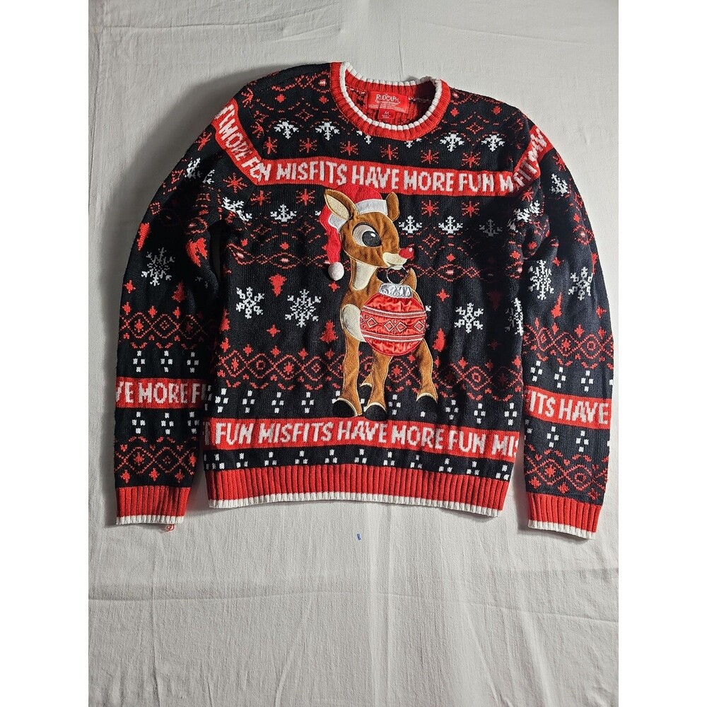 Rudolph the Red-Nosed Reindeer Misfits Have More Fun Christmas Sweater